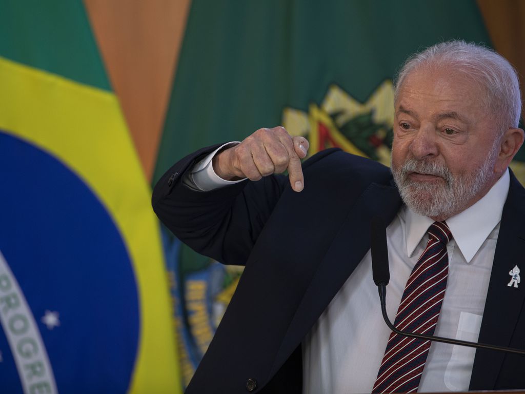 Brasília (DF) 10-04-2023 - O presidente Luiz Inácio Lula da Silva participa no Palácio do Planalto da Reunião ministerial dos 100 dias de governo. Foto: Joédson Alves/Agência Brasil
