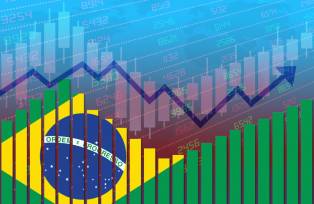 Foto de stock de Economia do Brasil melhora e volta ao normal após crise