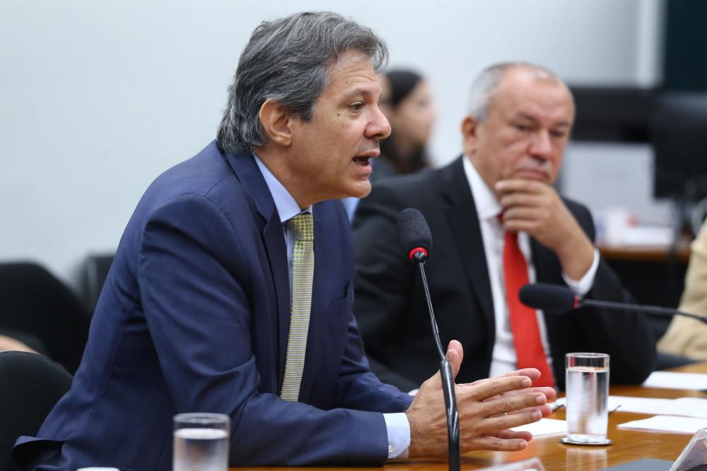 O ministro da Fazenda, Fernando Haddad (PT), em audiência pública na Câmara dos Deputados (Vinicius Loures / Câmara dos Deputados)