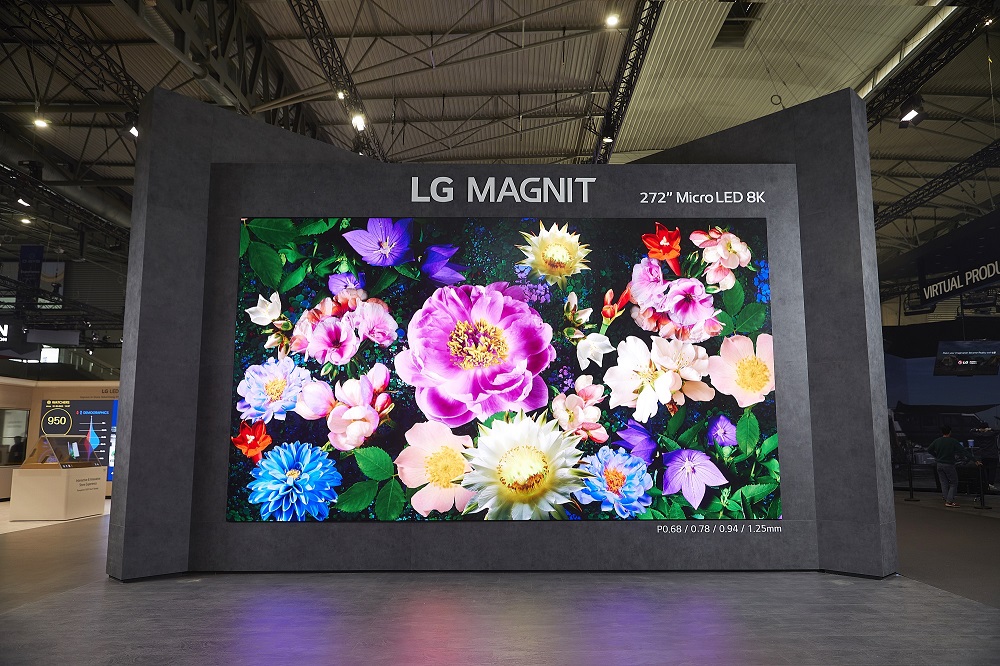 Painel de LED é um dos produtos personalizados para empresas pela LG. Foto: Divulgação