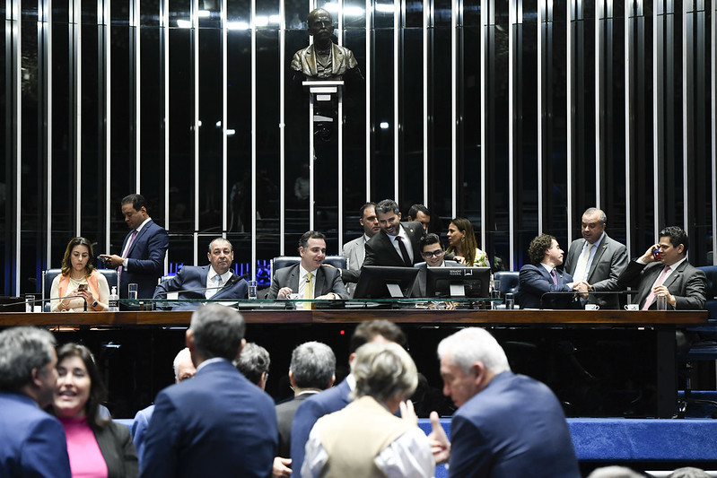 O plenário do Senado Federal durante sessão deliberativa (Foto: Roque de Sá/Agência Senado)