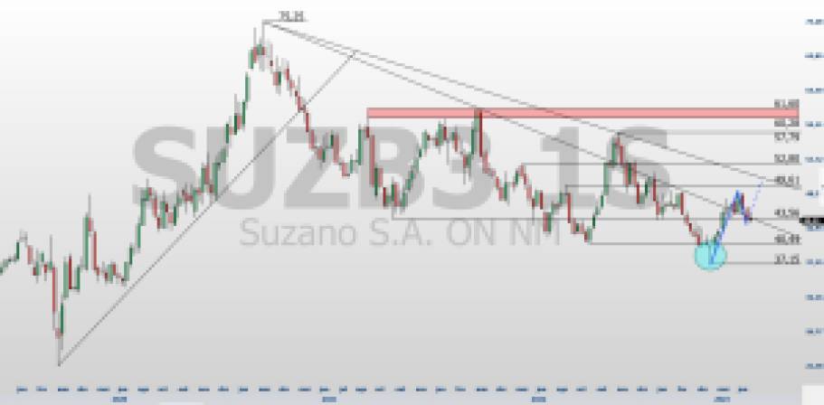 SUZB3; análise técnica; análise de ações; swing trade; batalha técnica de ações