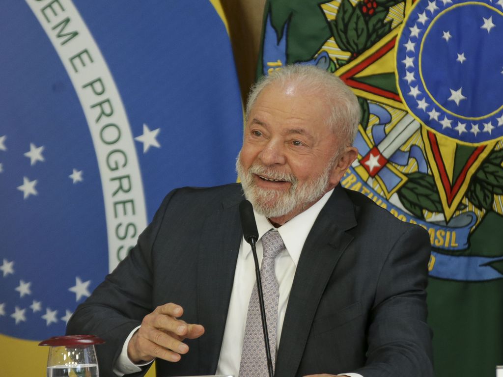 Brasília (DF), 06/07/2023 - O presidente Luiz Inácio Lula da Silva durante reunião de relançamento do Conselho Nacional de Desenvolvimento Industrial (CNDI), no Palácio do Planalto. Foto: Marcelo Camargo/Agência Brasil