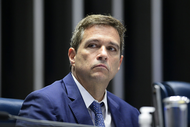 O presidente do Banco Central, Roberto Campos Neto, em audiência pública no Senado Federal (Foto: Pedro França/Agência Senado)