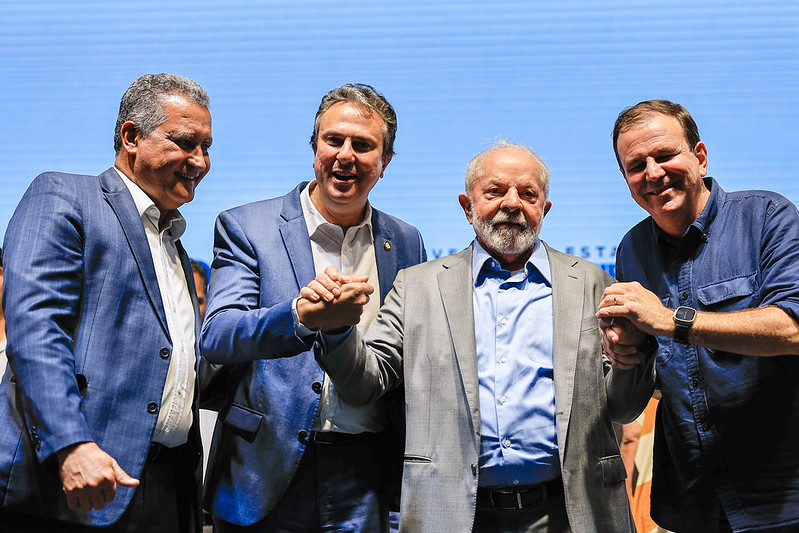 O presidente Luiz Inácio Lula da Silva (PT) durante ato no local das obras do IMPA Tech, futura sede do novo programa de graduação do Instituto de Matemática Pura e Aplicada (IMPA), no Porto Maravilha, Rio de Janeiro (Foto: Ricardo Stuckert/PR)