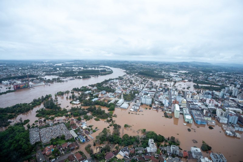 Vale do Taquari foi uma das regiões mais atingidas pelos temporais. Foto: Secom/RS