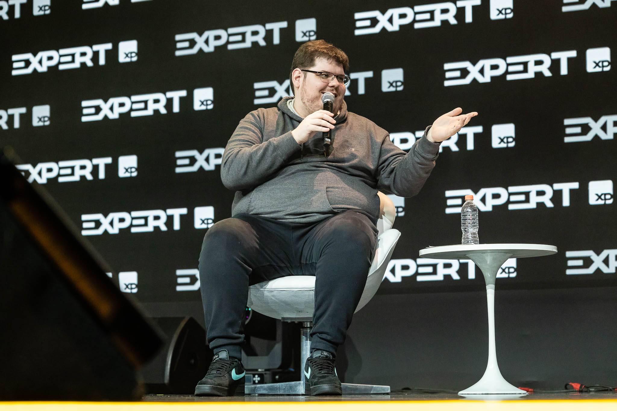 Casimiro, co-fundador da CazéTV (e vascaíno), participa de painel na Expert XP 2023 (Paulo Bareta)
