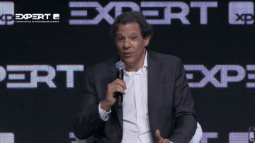 Fernando Haddad, ministro da Fazenda, na Expert XP 2023