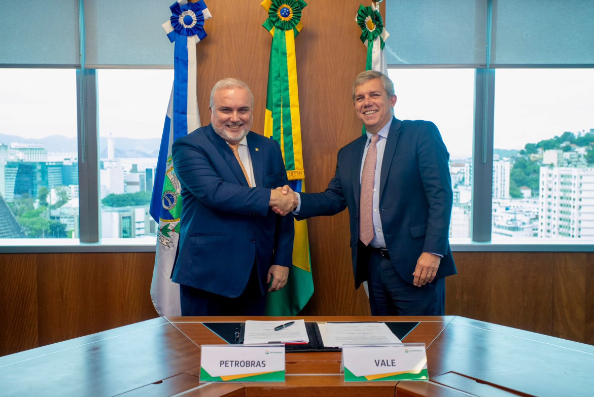 Presidentes da Petrobras, Jean Paul Prates, e Vale, Eduardo Bartolomeo (Foto: X/Twitter/Jean Paul Prates)