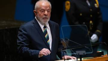 Presidente Lula discursa na abertura da Assembleia Geral da ONU em Nova York (Adam Gray/Getty Images)