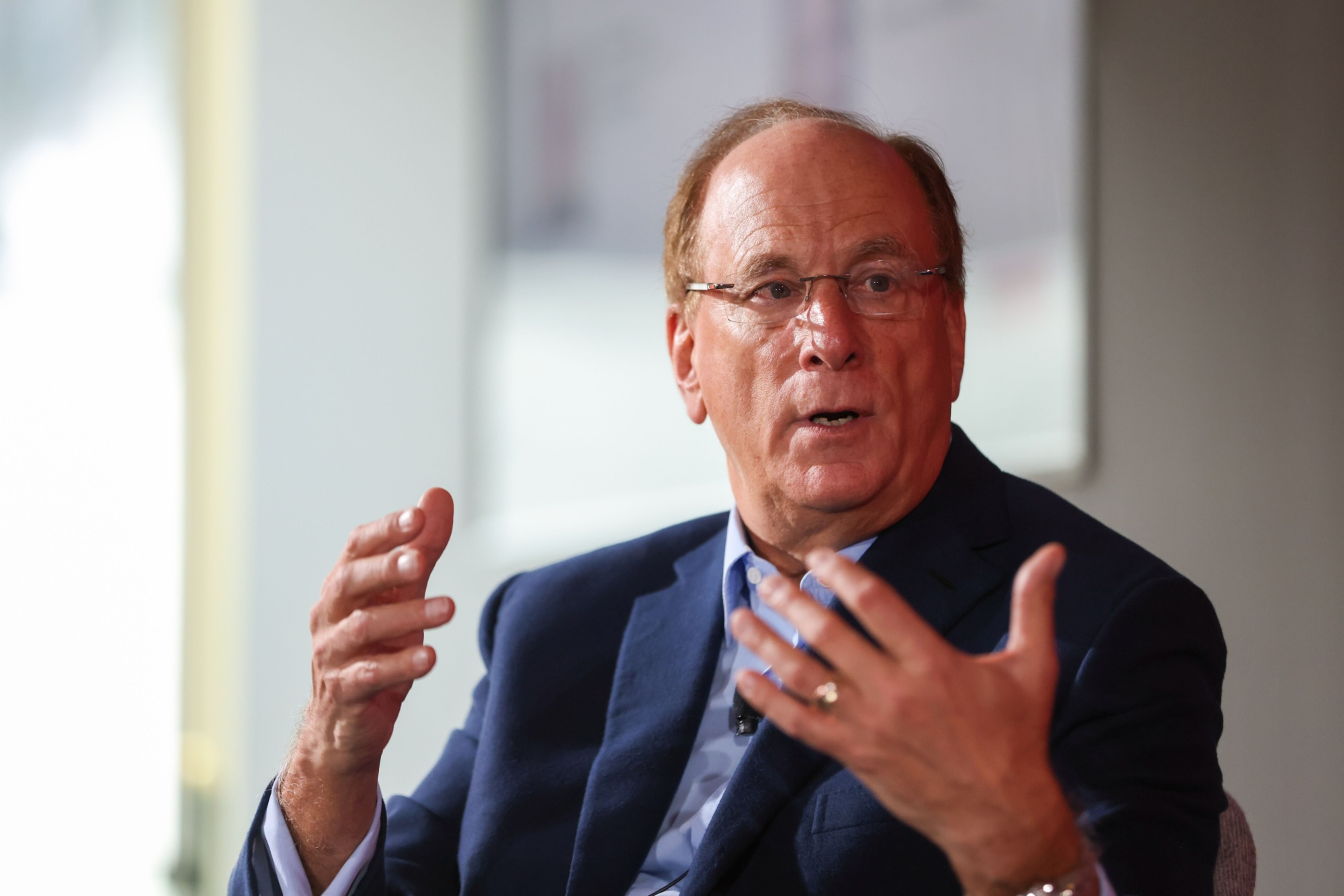 Larry Fink, chairman e CEO da BlackRock (Bloomberg)