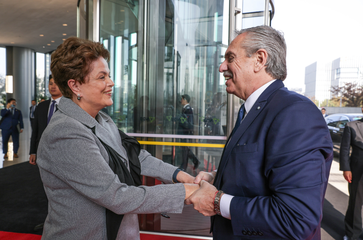 Dilma Rousseff e Alberto Fernández (Foto: Twitter/X  Alberto Fernández)