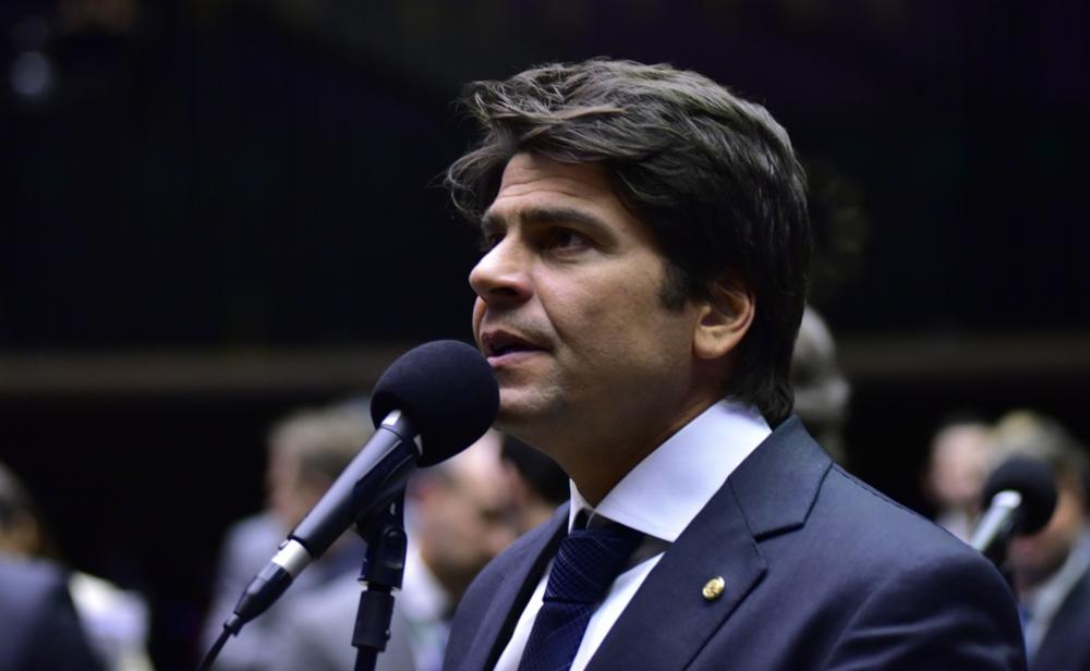 O deputado Pedro Paulo (PSD-RJ) durante sessão no plenário da Câmara dos Deputados (Zeca Ribeiro/Câmara dos Deputados)