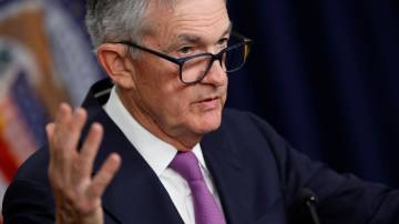 Presidente do Federal Reserve, Jerome Powell fala durante entrevista após reunião do Fomc (Chip Somodevilla/Getty Images)