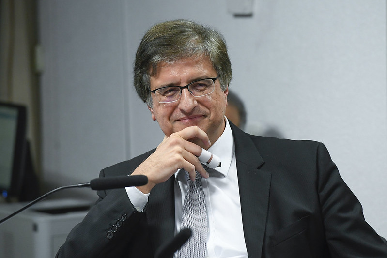 Paulo Gonet durante sabatina na Comissão de Constituição e Justiça (CCJ) do Senado Federal (Foto: Marcos Oliveira/Agência Senado)