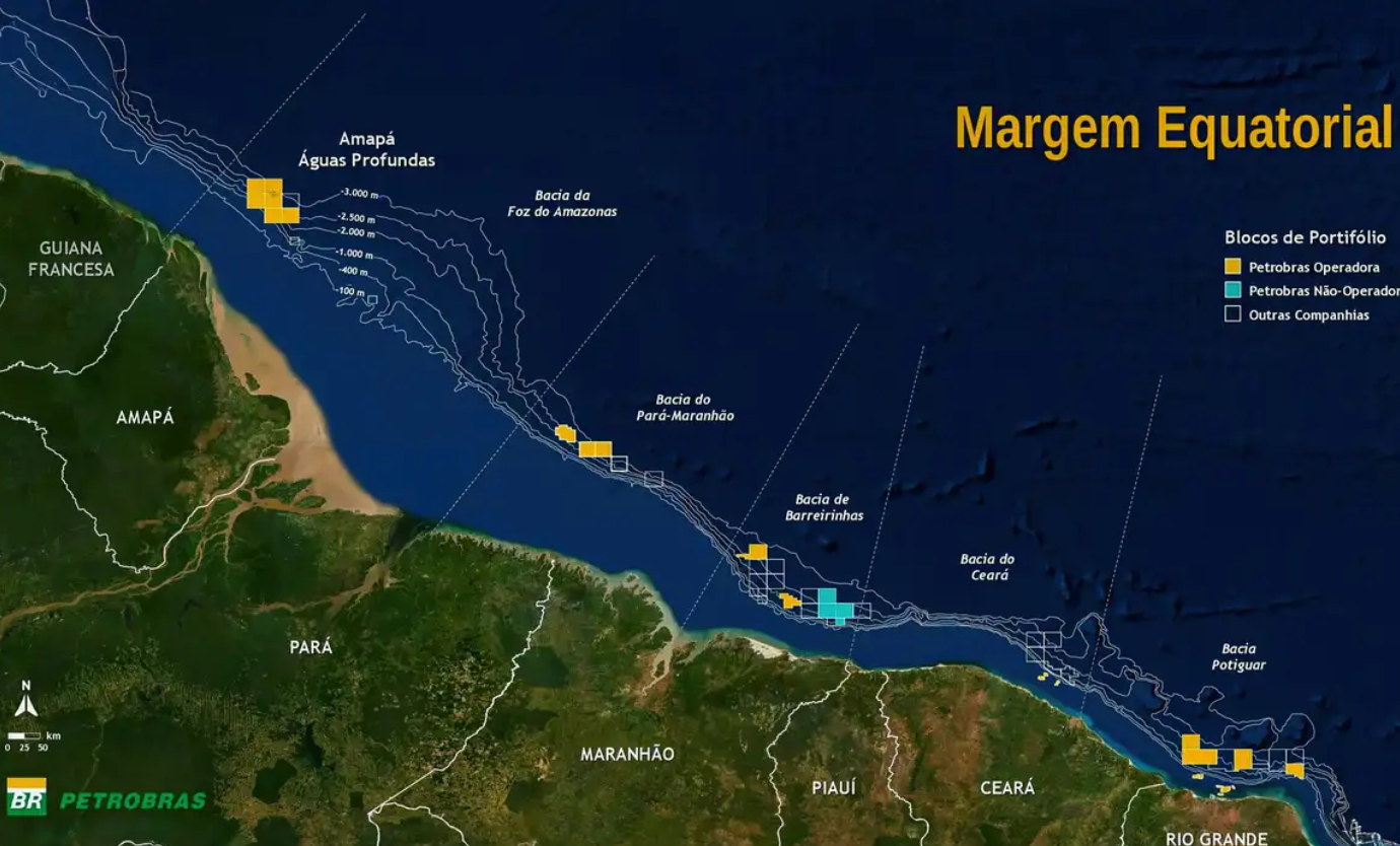 Exploração de petróleo pela Petrobras na Margem Equatorial (Imagem: Divulgação/Petrobras)