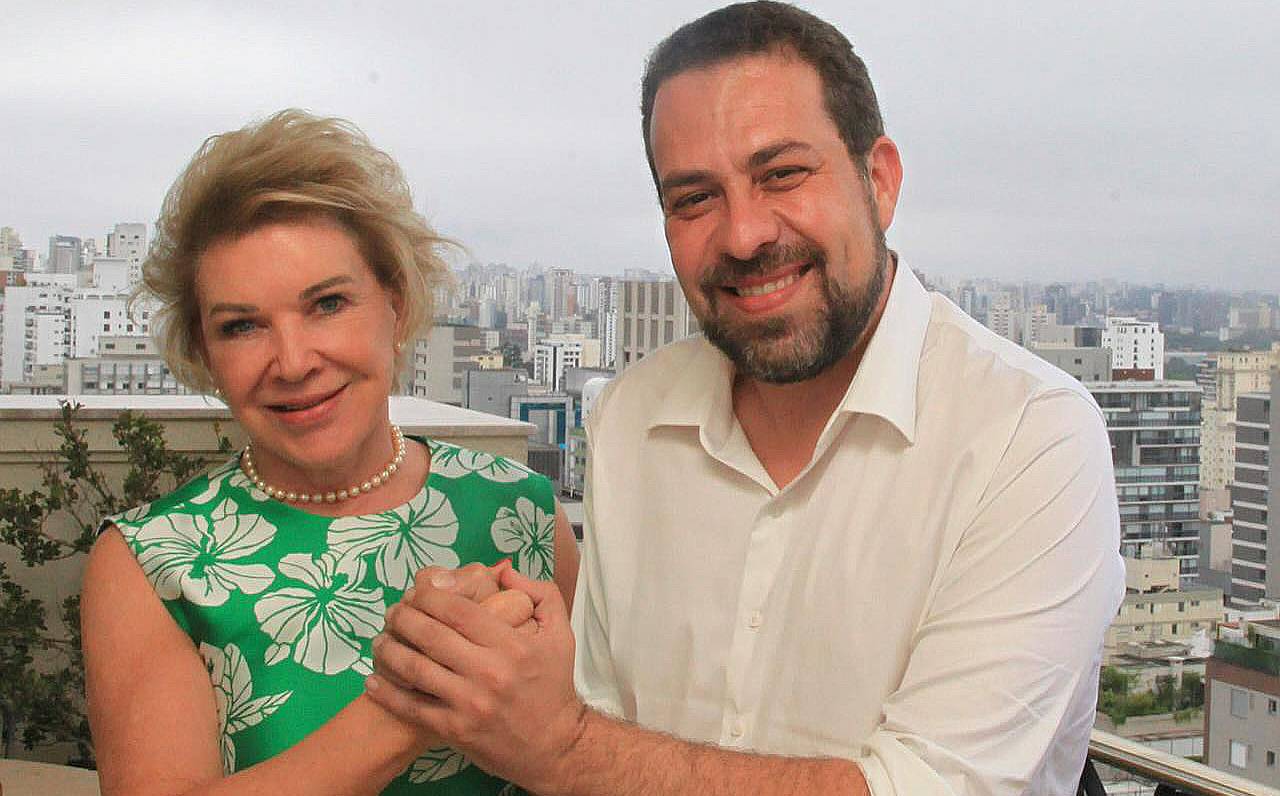 O deputado federal Guilherme Boulos (PSOL) durante o primeiro encontro depois de a ex-prefeita Marta Suplicy  anunciar que será candidata a vice na chapa do pré-candidato à prefeitura da capital (foto: JLConceição)
