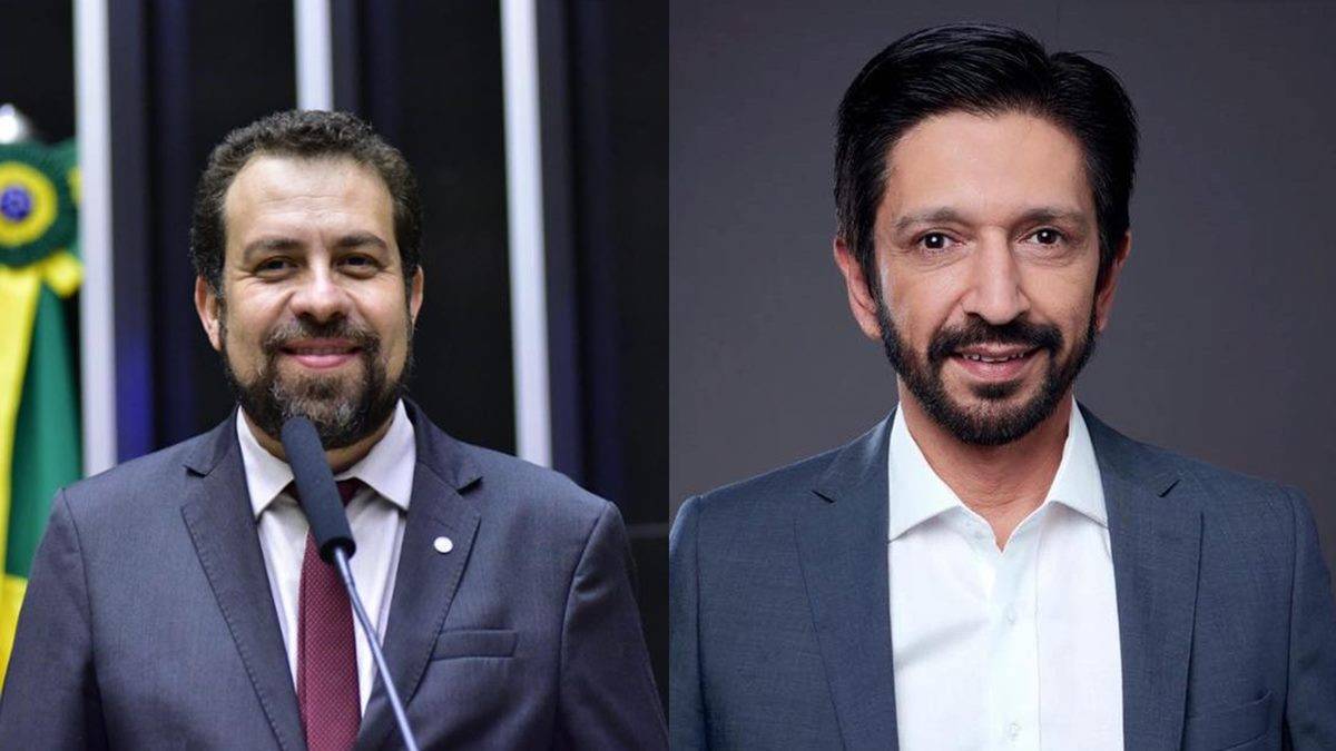 O deputado federal Guilherme Boulos (PSOL) e o prefeito de São Paulo Ricardo Nunes (MDB), ambos candidatos nas eleições municipais de 2024
