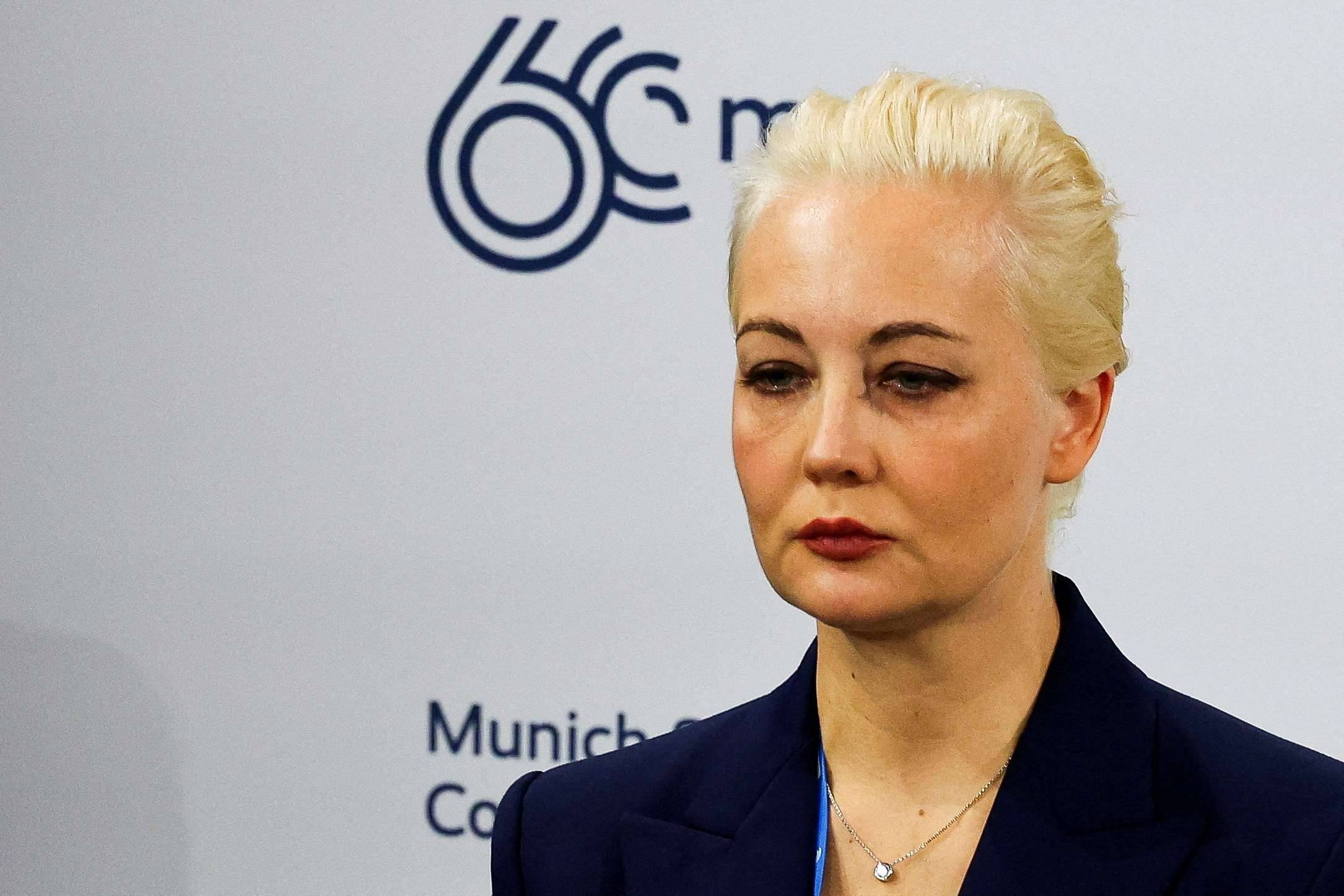 Yulia Navalnaya, esposa do falecido líder da oposição russa Alexei Navalny, na Conferência de Segurança de Munique (MSC), em Munique, Alemanha, no dia em que foi anunciado que Alexei Navalny havia morrido 16/02/2024 REUTERS/Kai Pfaffenbach