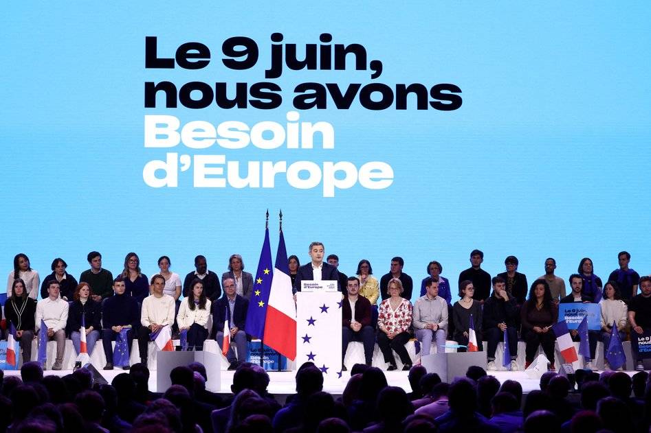 Campanha na França para a eleições da União Europeia -  9/3/2024 (Reuters/Stephanie Lecocq)