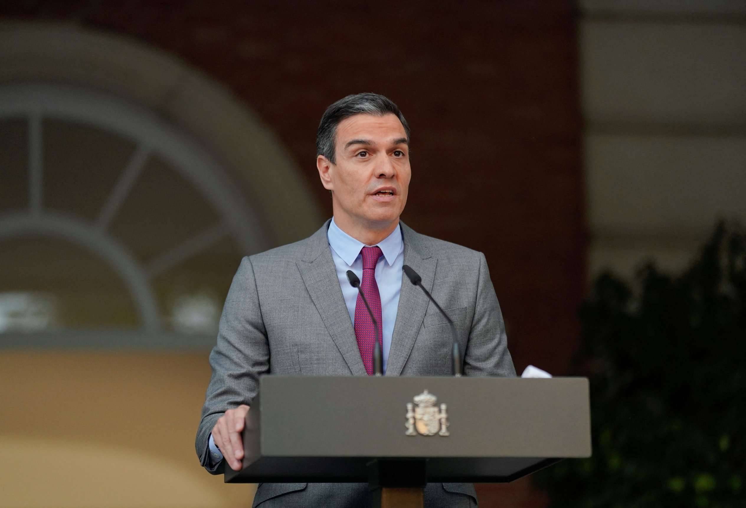 O premiê espanhol Pedro Sánchez, em Madri (Foto: Juan Medina/Reuters)