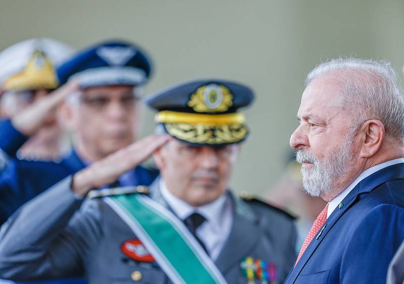 O presidente Luiz Inácio Lula da Silva (PT), durante cerimônia do Dia do Exército em 2023 (Foto: Ricardo Stuckert/PR)
