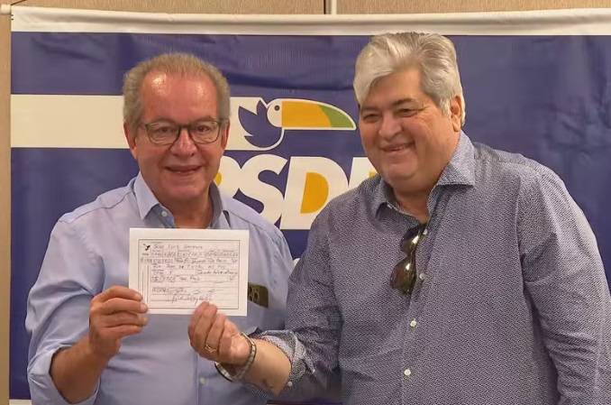 José Luiz Datena deixou o PSB após quatro meses e se filiou ao PSDB (Foto: Reprodução/TV Globo)