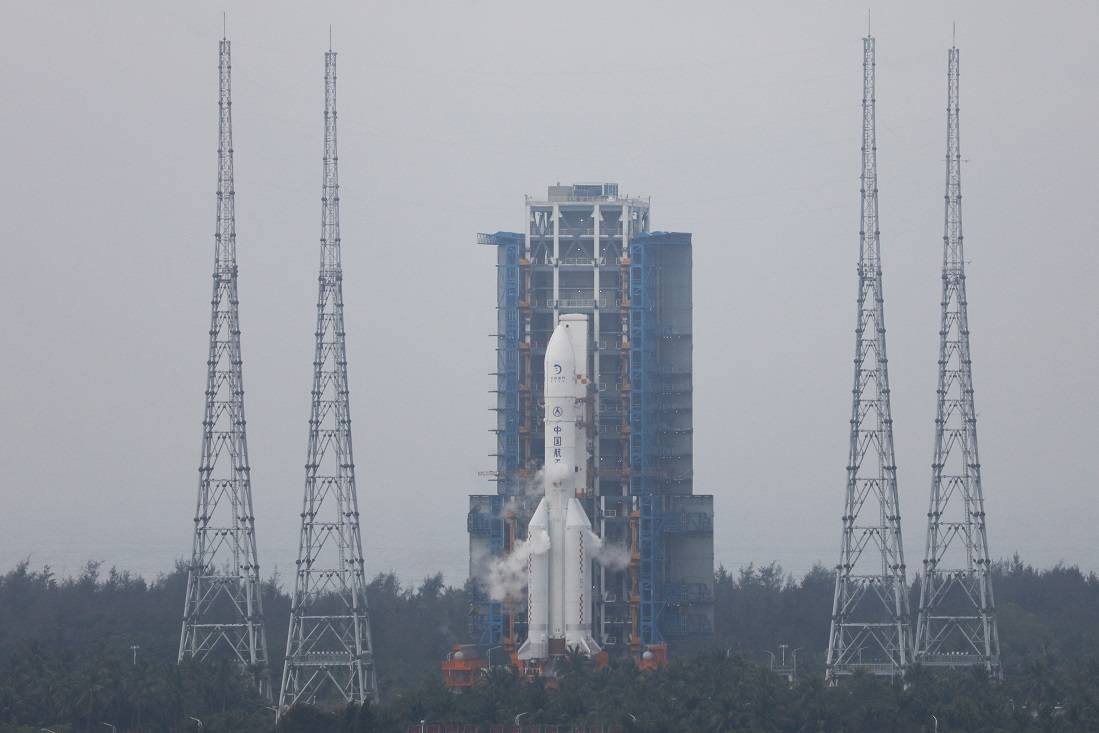 Sonda Chang'e 6 na província de Hainan (REUTERS/Eduardo Baptista)