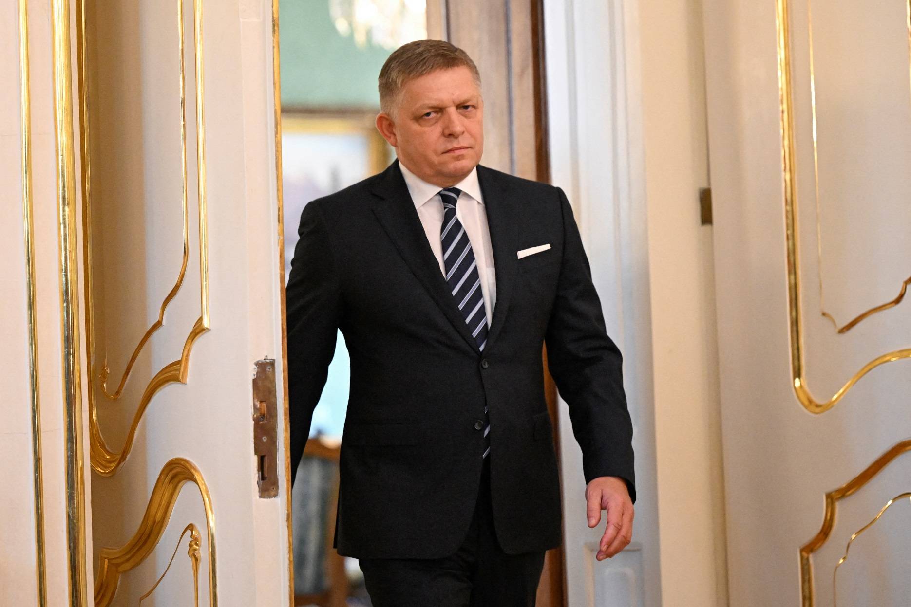 Premiê da Eslováquia Robert Fico 25/10/2023 REUTERS/Radovan Stoklasa