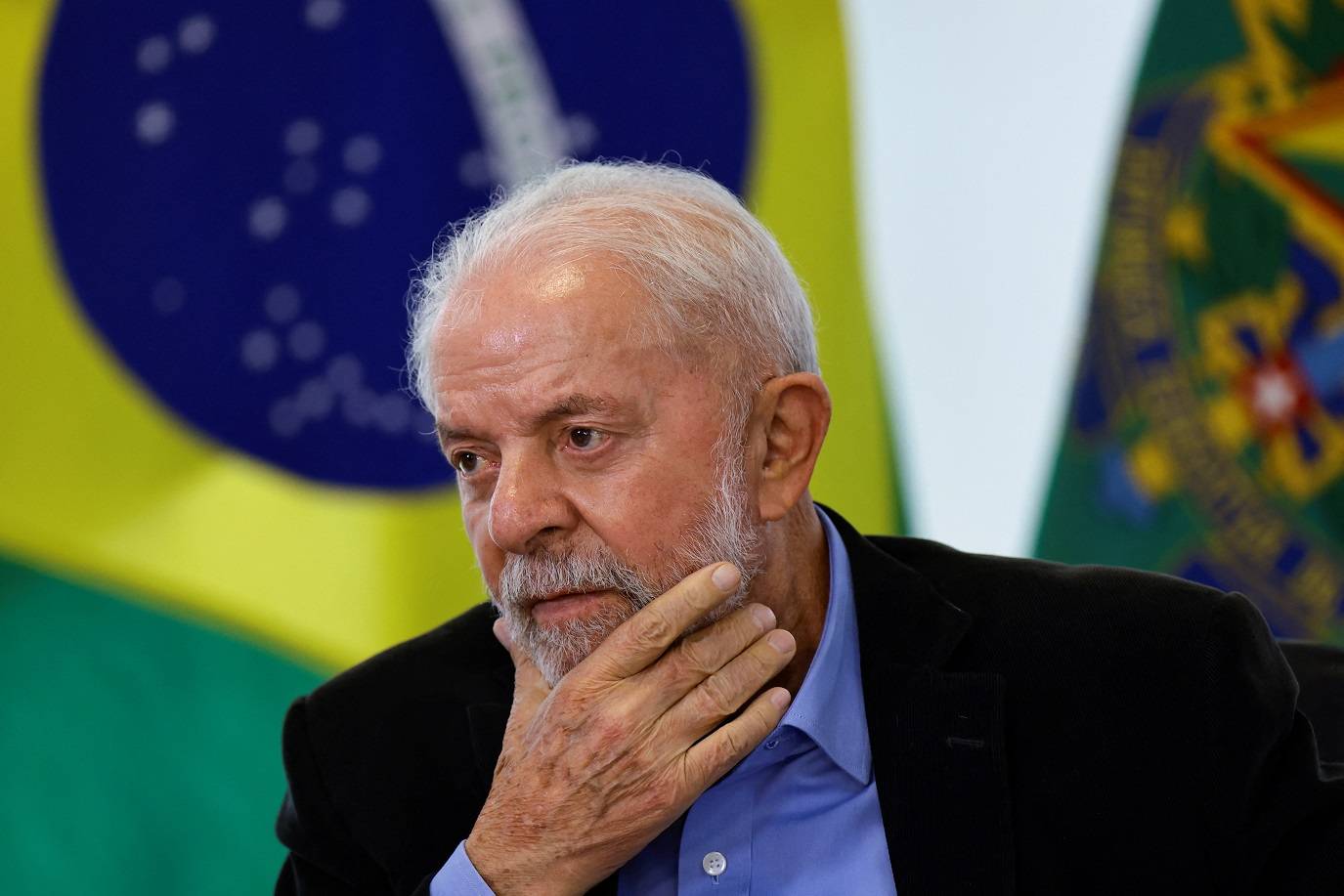 Presidente Luiz Inácio Lula da Silva durante reunião no Palácio do Planalto, em Brasília (REUTERS/Ueslei Marcelino)