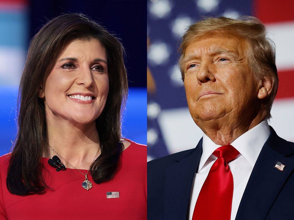 Nikki Haley e Donald Trump (Win McNamee e Chip Somodevilla/Getty Images)