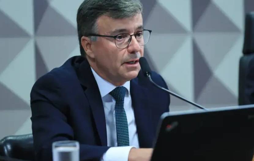 O vice-presidente executivo da Braskem, Marcelo de Oliveira Cerqueira, em depoimento à CPI no Senado (Foto: Lula Marques/Agência Brasil)