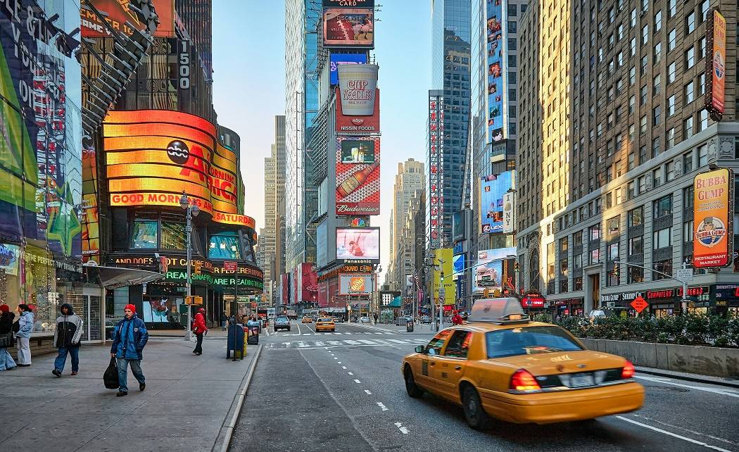 Times Square, Nova York, EUA. (Foto:  Vidar Nordli-Mathisen/ Unsplash)