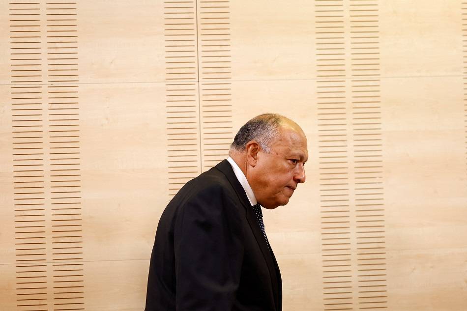 Ministro do Egito Sameh Shoukry em Madri
 3/6/2024    REUTERS/Susana Ver