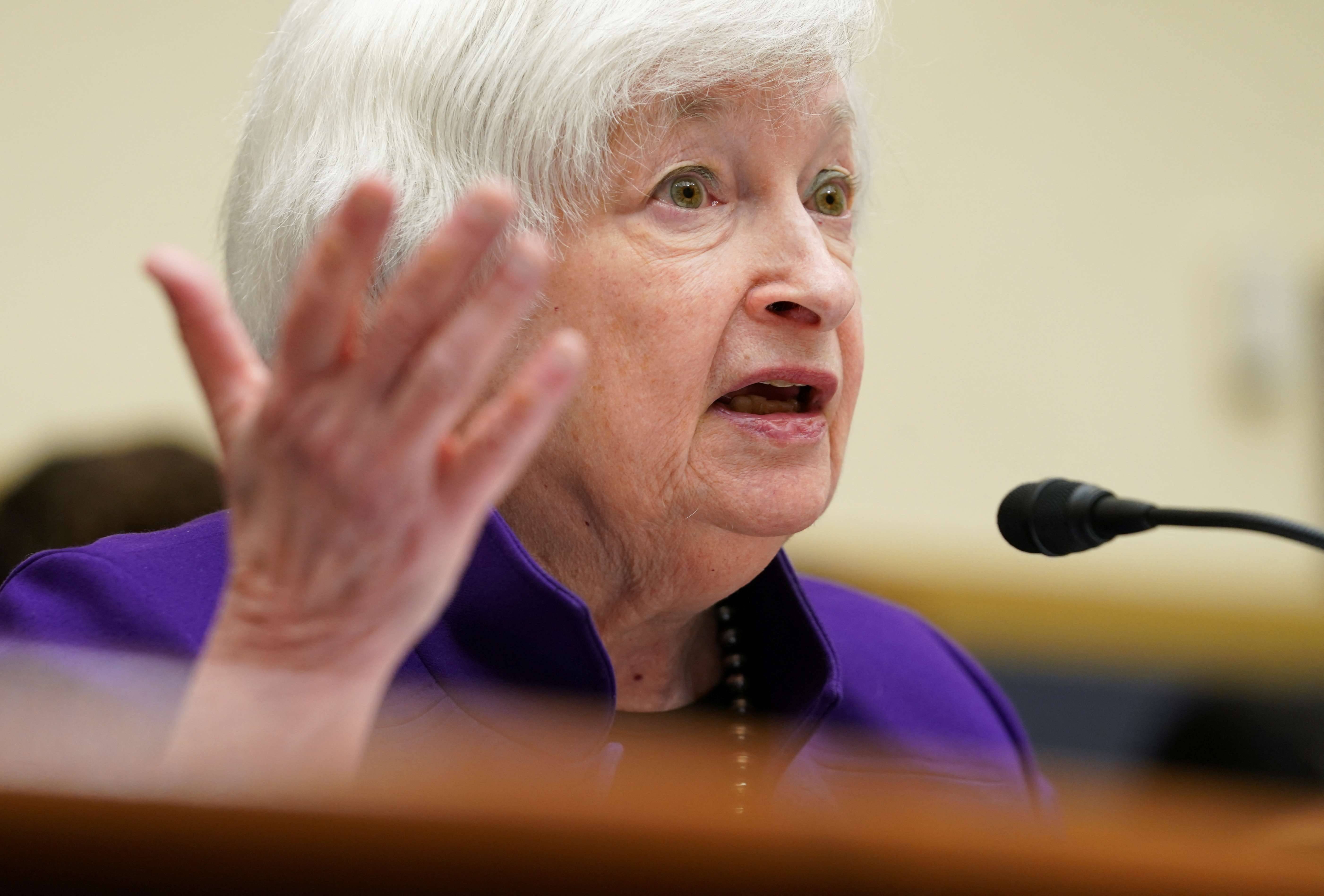 A ex-secretária do Tesouro dos Estados Unidos, Janet Yellen - 13/06/2023 (Foto: Kevin Lamarque/Reuters)