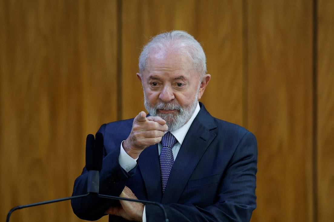 Presidente Luiz Inácio Lula da Silva no Palácio do Planalto
03/05/2024
REUTERS/Adriano Machado