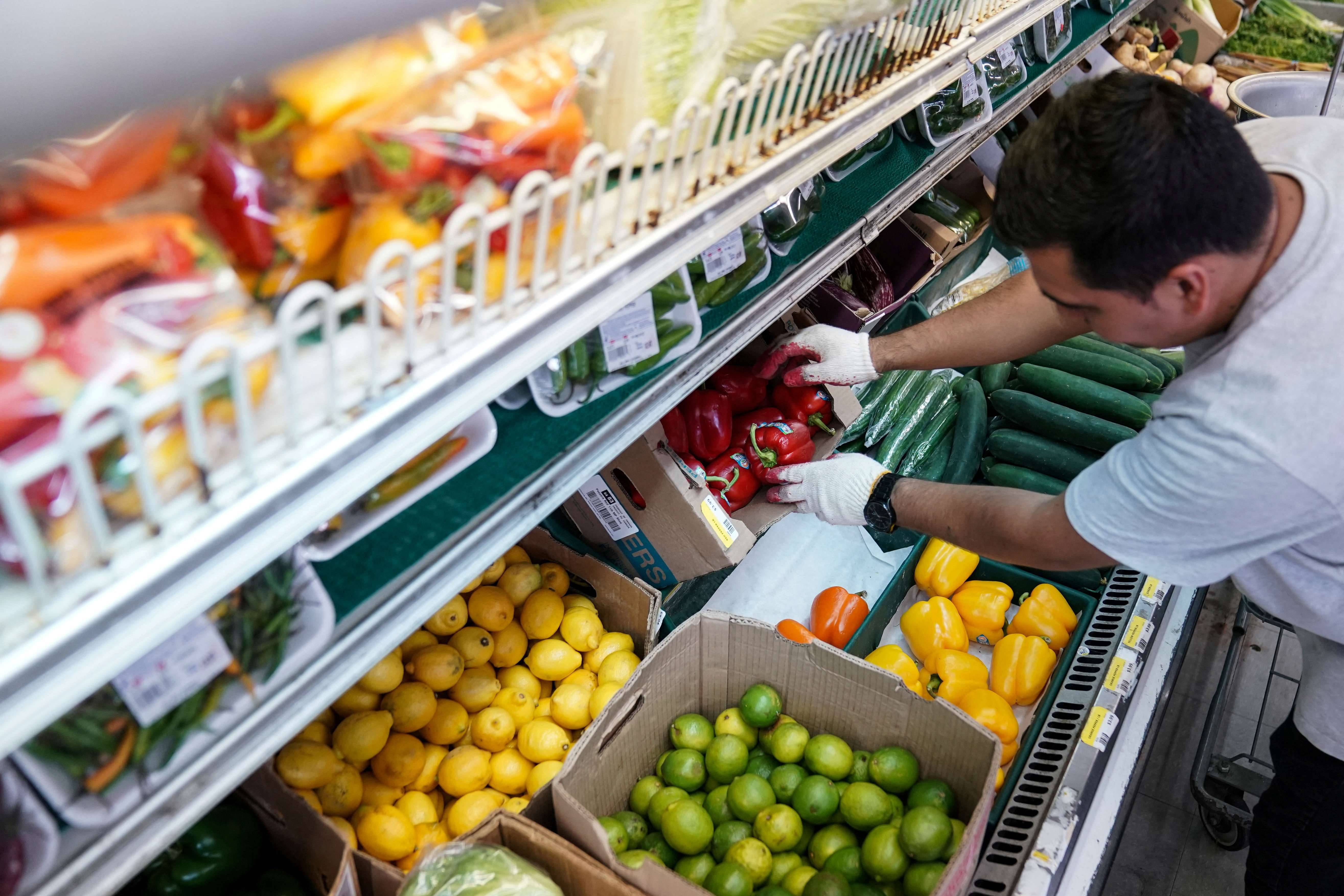Supermercado em Washington (Foto: Sarah Silbiger/Reuters)