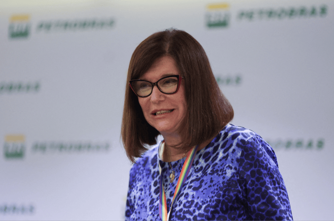 CEO da Petrobras, Magda Chambriard, em coletiva de imprensa 27/05/2024 (REUTERS/Ricardo Moraes)

