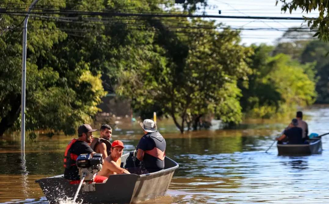 Rio Grande do Sul ainda contabiliza prejuízos causados pelas fortes chuvas (Foto: Gustavo Mansur/Palácio Piratini)