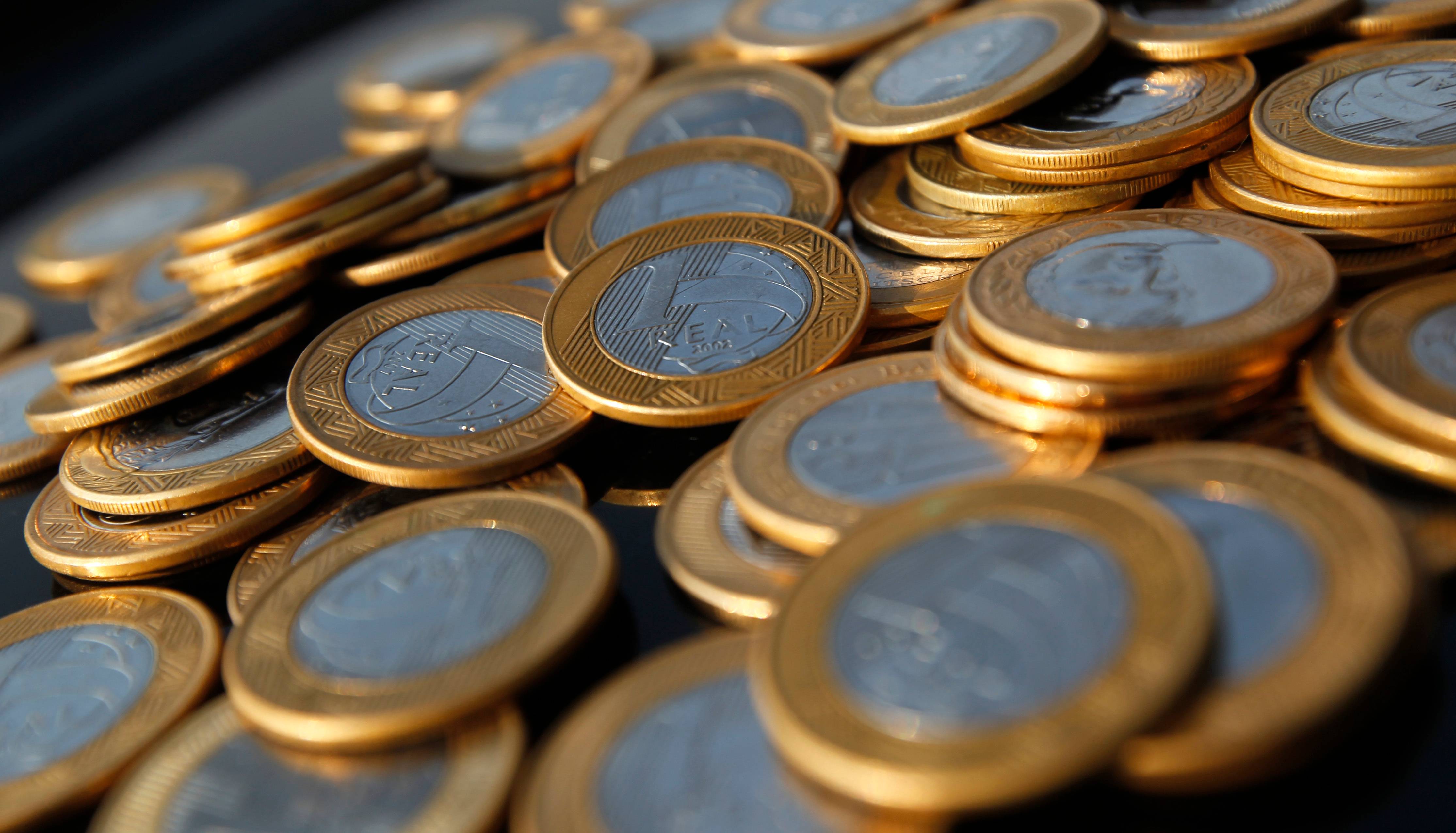 Moedas de 1 real - 
15/10/2010
(Foto: REUTERS/Bruno Domingos)