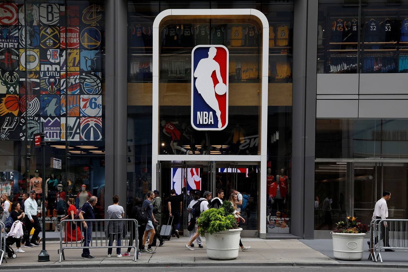Logo da NBA em Nova York
7/10/2019 REUTERS/Brendan McDermid/Arquivo