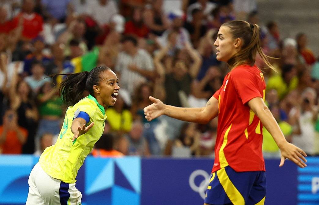 Olimpíadas de Paris 2024 - Futebol - Semifinal Feminina - Brasil x Espanha. 06/08/2024. (Foto: REUTERS/Andrew Boyers)