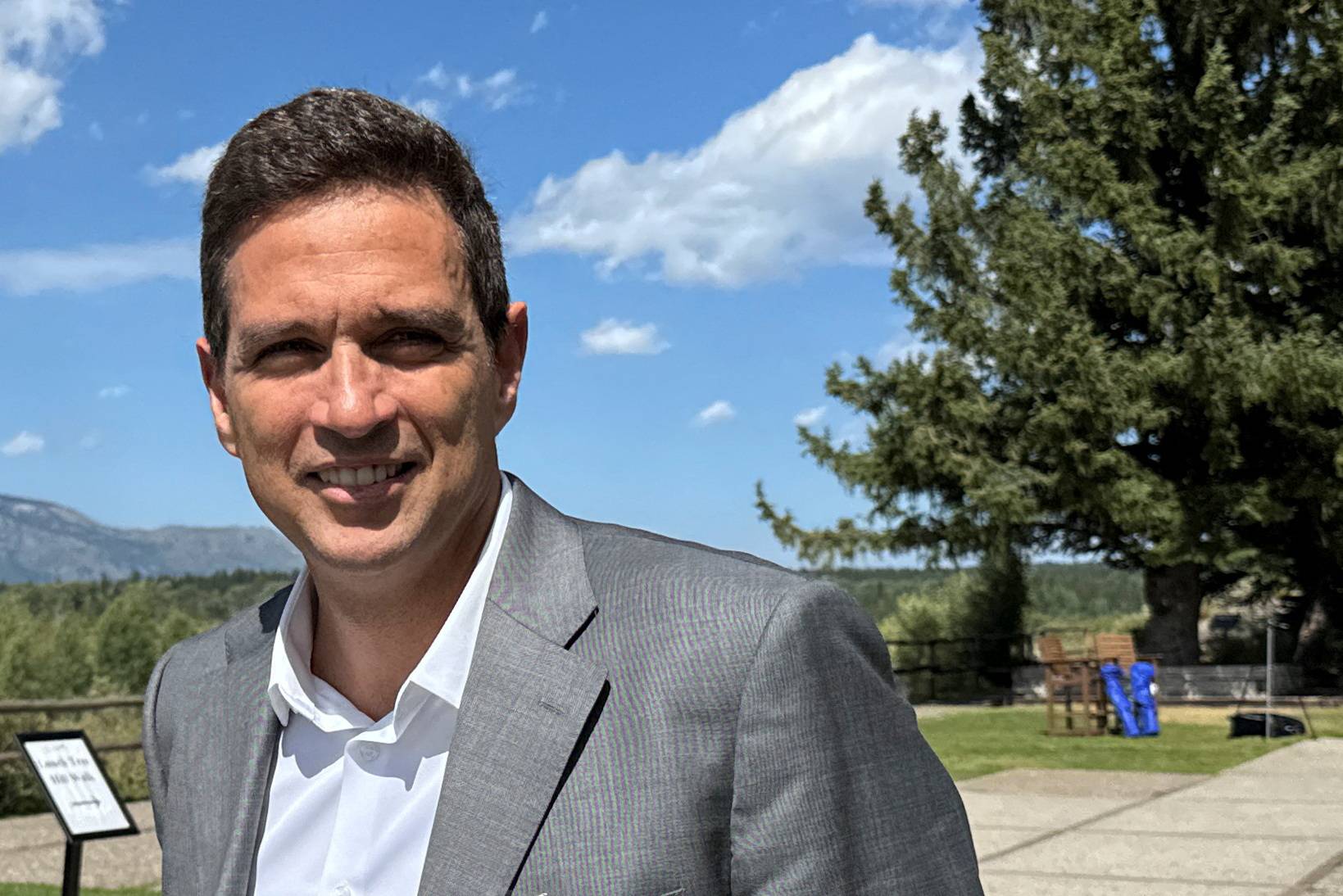 Presidente do BC, Roberto Campos Neto, no simpósio econômico de Jackson Hole, em Wyoming, EUA - 
24/08/2024
(Foto: Ann Saphir/Reuters)