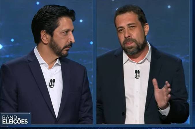 O prefeito Ricardo Nunes (MDB) e o deputado federal Guilherme Boulos (PSOL) (Foto: Reprodução)