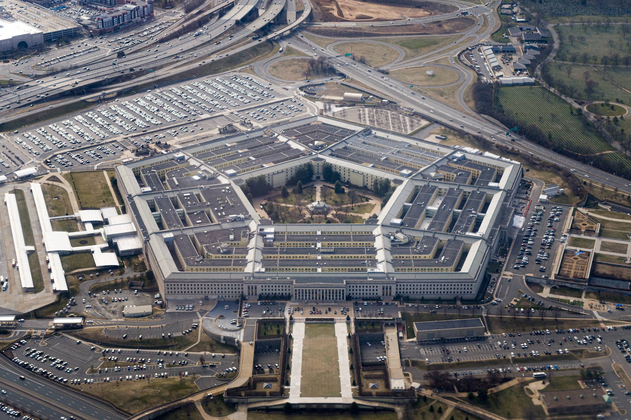 Vista aérea do Pentágono, em Washington
03/03/2022 
REUTERS/Joshua Roberts