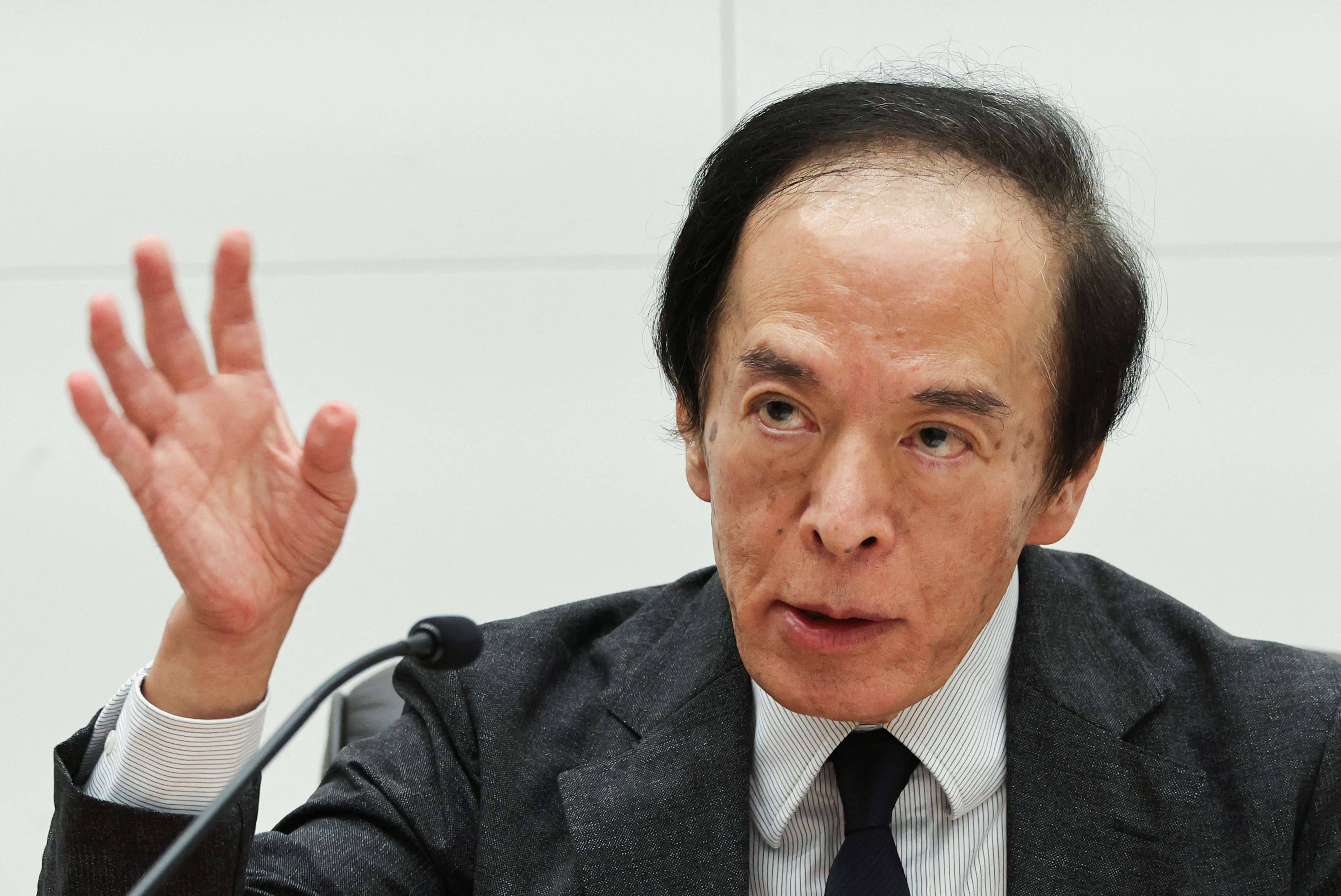 O presidente do Banco do Japão, Kazuo Ueda, durante entrevista coletiva em Tóquio - 20/09/2024 (Foto: Kim Kyung-Hoon/Reuters)