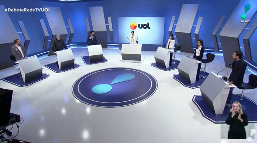Debate entre os principais candidatos à prefeitura de São Paulo teve troca de ofensas entre Ricardo Nunes e Pablo Marçal (Foto: Reprodução/YouTube)