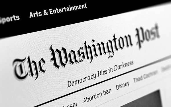 O jornal The Washington Post (Foto: Reprodução/X)