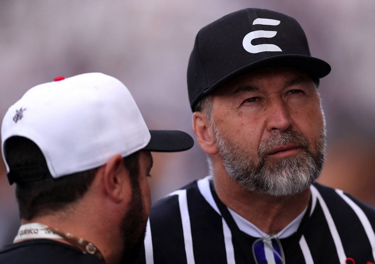 Ex-presidente do Corinthians, Augusto Melo, antes de partida contra o Vasco. REUTERS/Carla Carniel