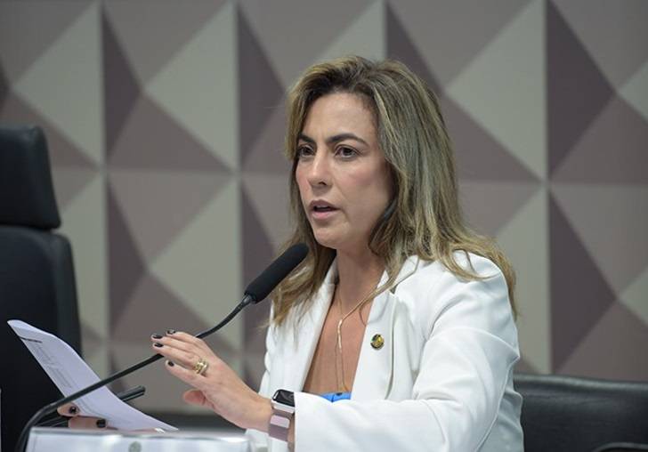 A senadora Soraya Thronicke (Podemos-MS) é a relatora da CPI das Bets no Senado (Foto: Saulo Cruz/Agência Senado)